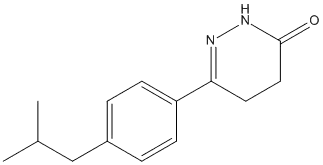 3(2H)-Pyridazinone, 4,5-dihydro-6-[4-(2-methylpropyl)phenyl]-